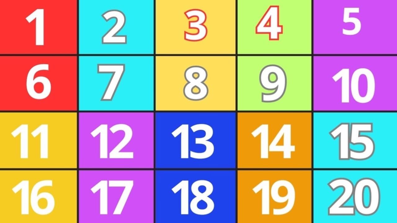 Learn Counting 1- 20 | Numbers Song In English For Kids - Beginners | Let's learn counting