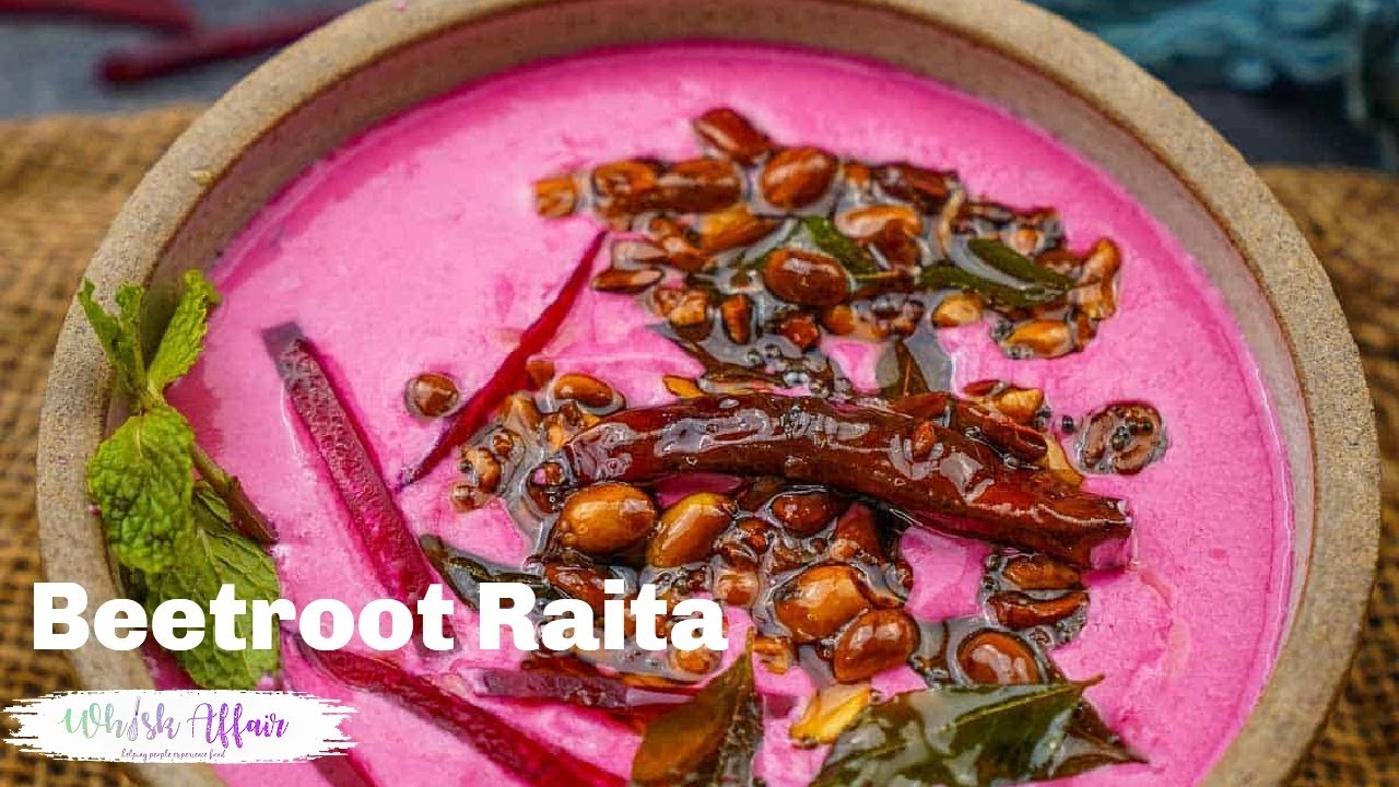 Beetroot Raita Recipe (Indian Accompaniment)