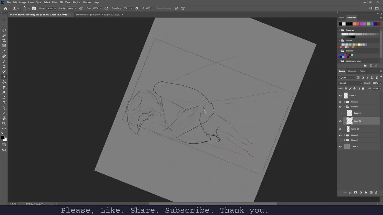 Kimodameshi p2: Sketching & Composition p2