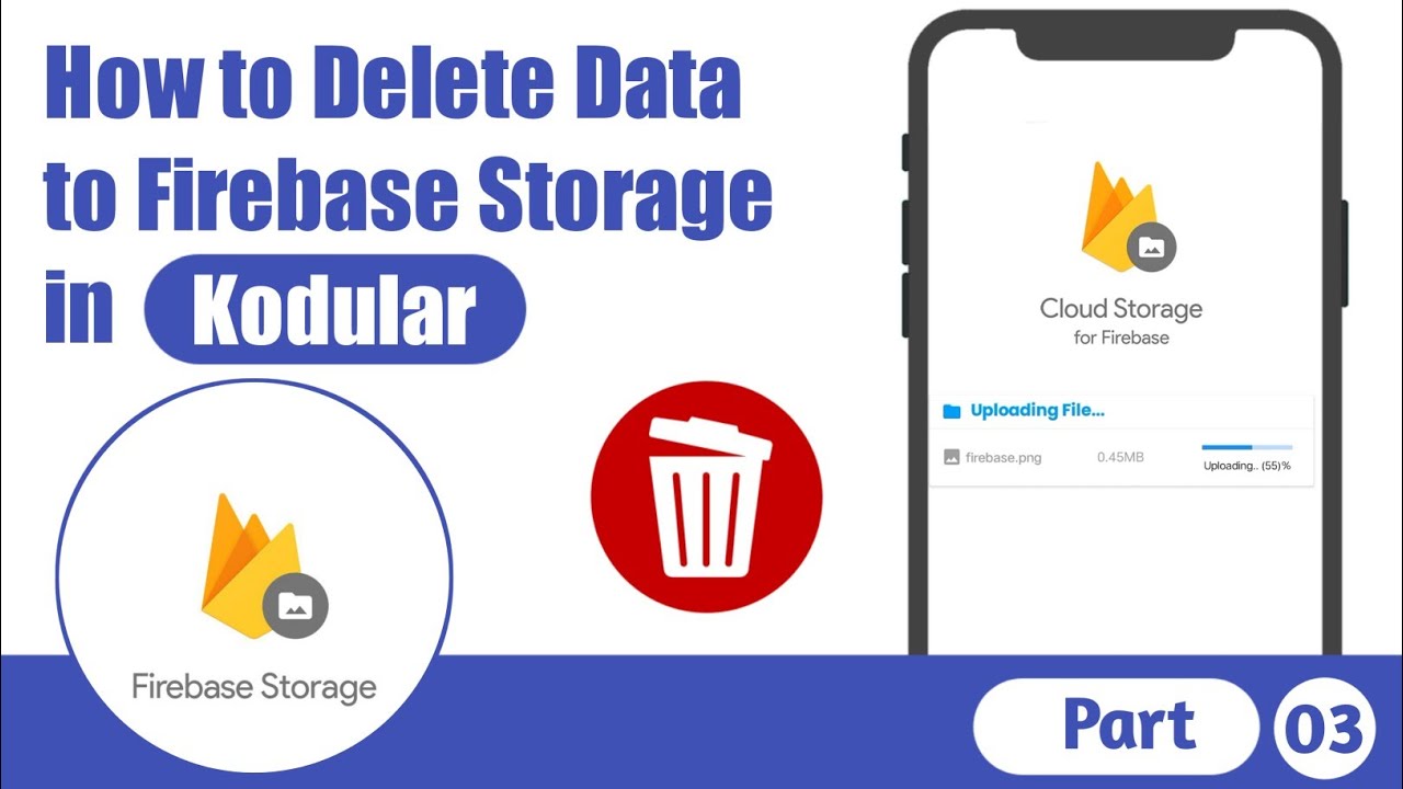 How to Delete  Data to Firebase Storage in Kodular | Kodular Tutorial | Part 03