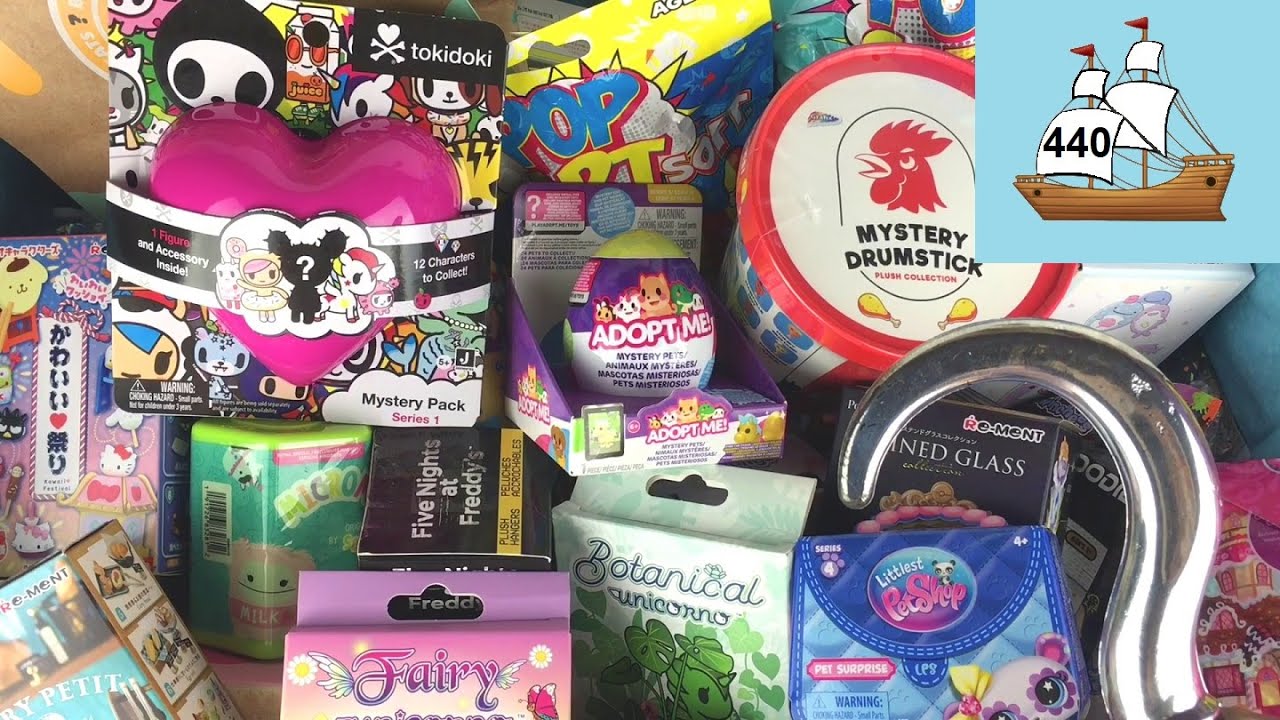 Blind Bag Ship 440 Tokidoki, Deddy Bears, Pokemon Re-ment, I ❤️ VIP Pets, Mystery Drumstick Plush