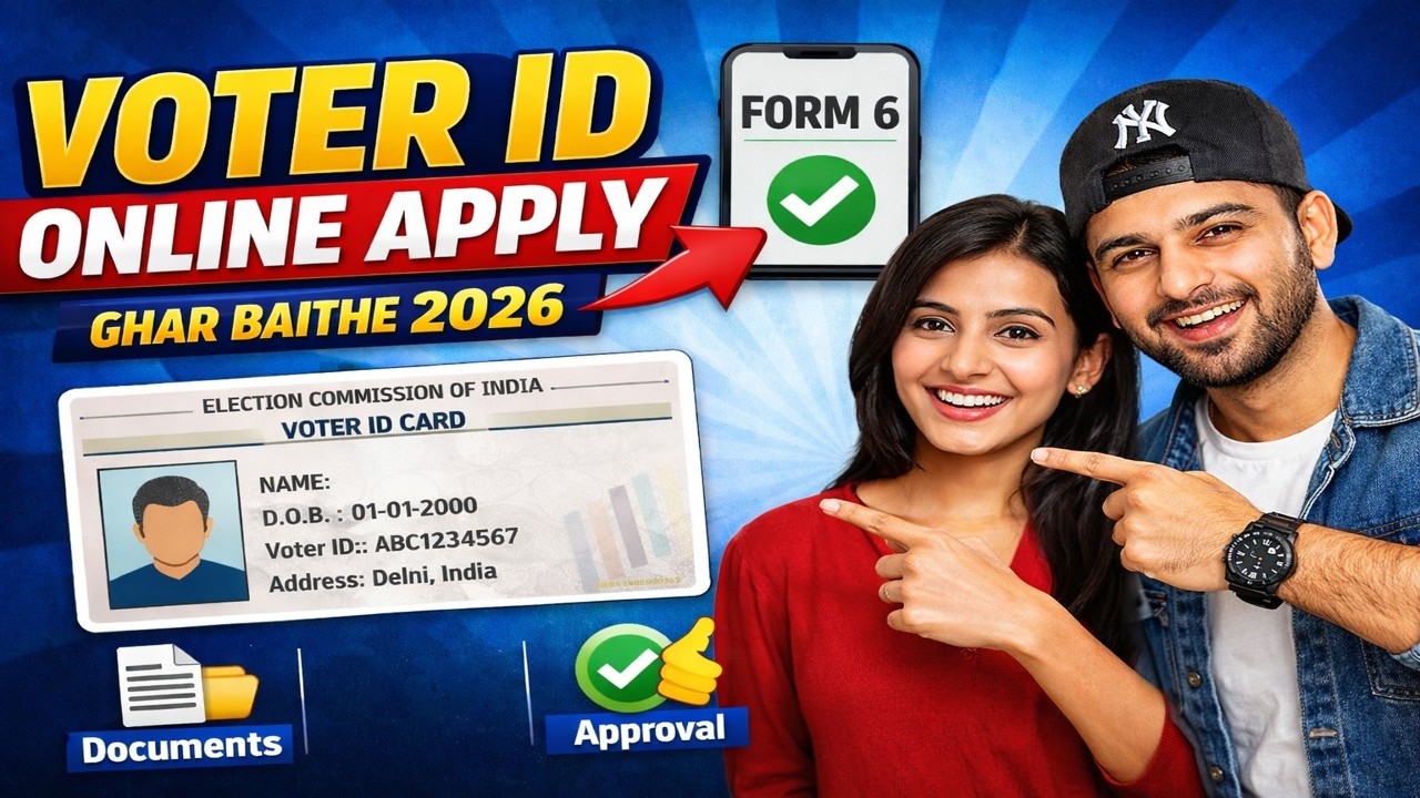 Voter Id card Online Apply 2026 | New Voter Id Card Kaise Banaye | New Voter Id Card Online Apply