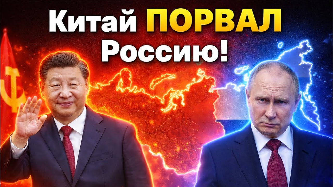 Китай ПОГЛОТИЛ Россию! Путин МОЛЧА сдался Пекину. Дальний Восток и Сибирь УХОДЯТ. Пекин сделал карту
