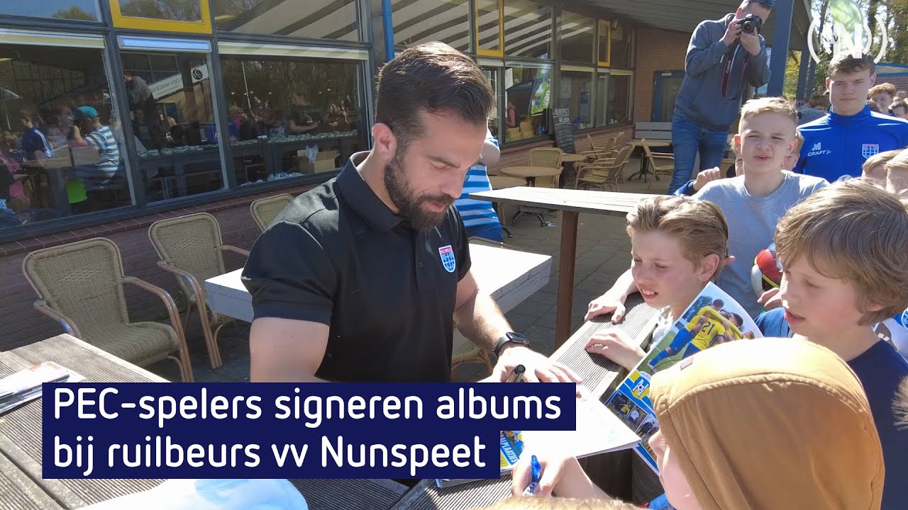 Ruilmiddag vv Nunspeet met signeren PEC spelers