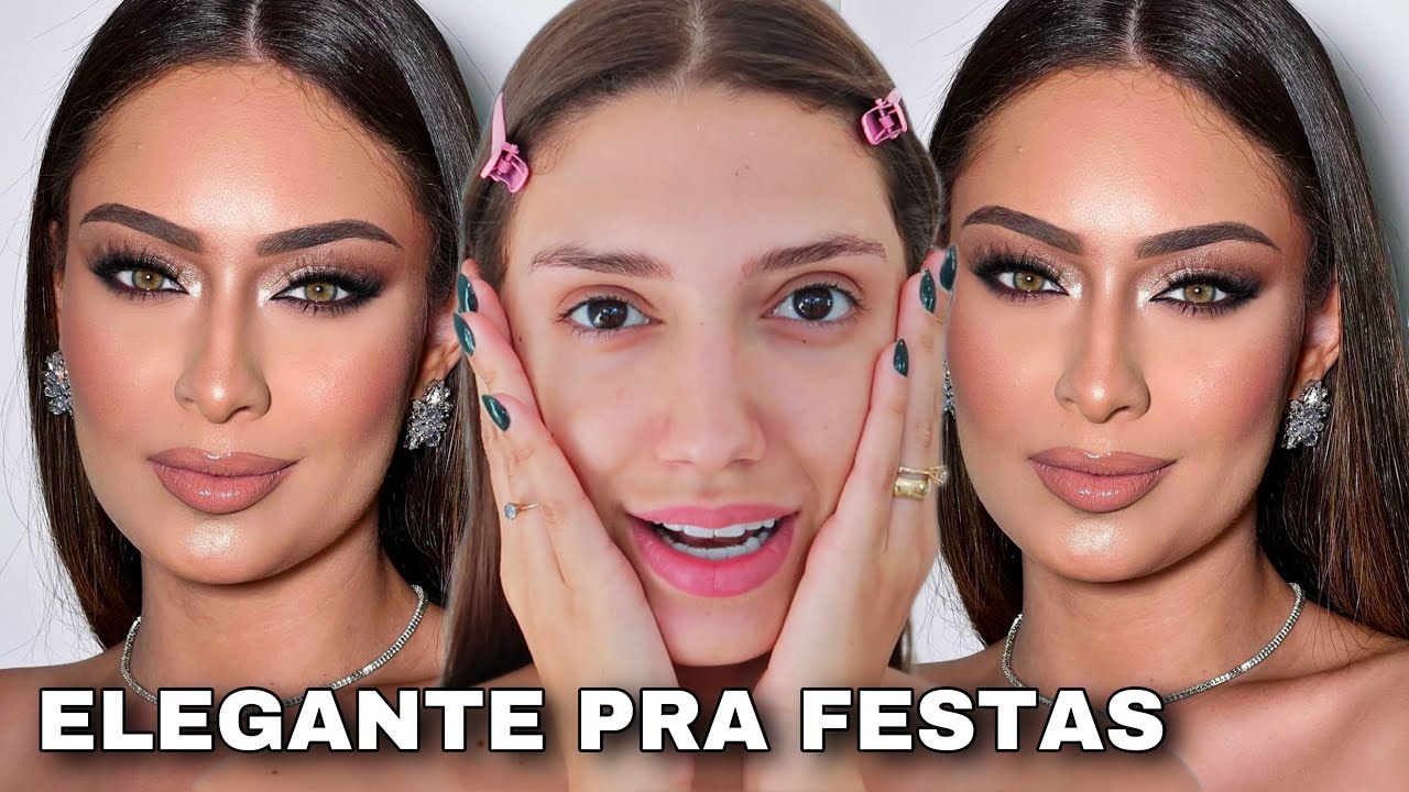 MAKE ELEGANTE PRA FESTAS E EVENTOS CHIQUES | MAQUIAGEM PRA TE DEIXAR LINDA EM QUALQUER FESTA!!!
