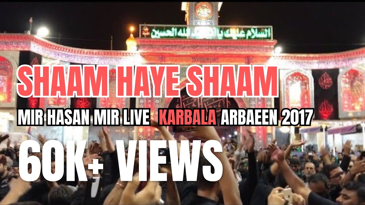 Mir Hasan Mir | Shaam Haye Shaam Live At Roza Imam Hussain (a.s) Baabe Qibla Karbala Arbaeen | 2017