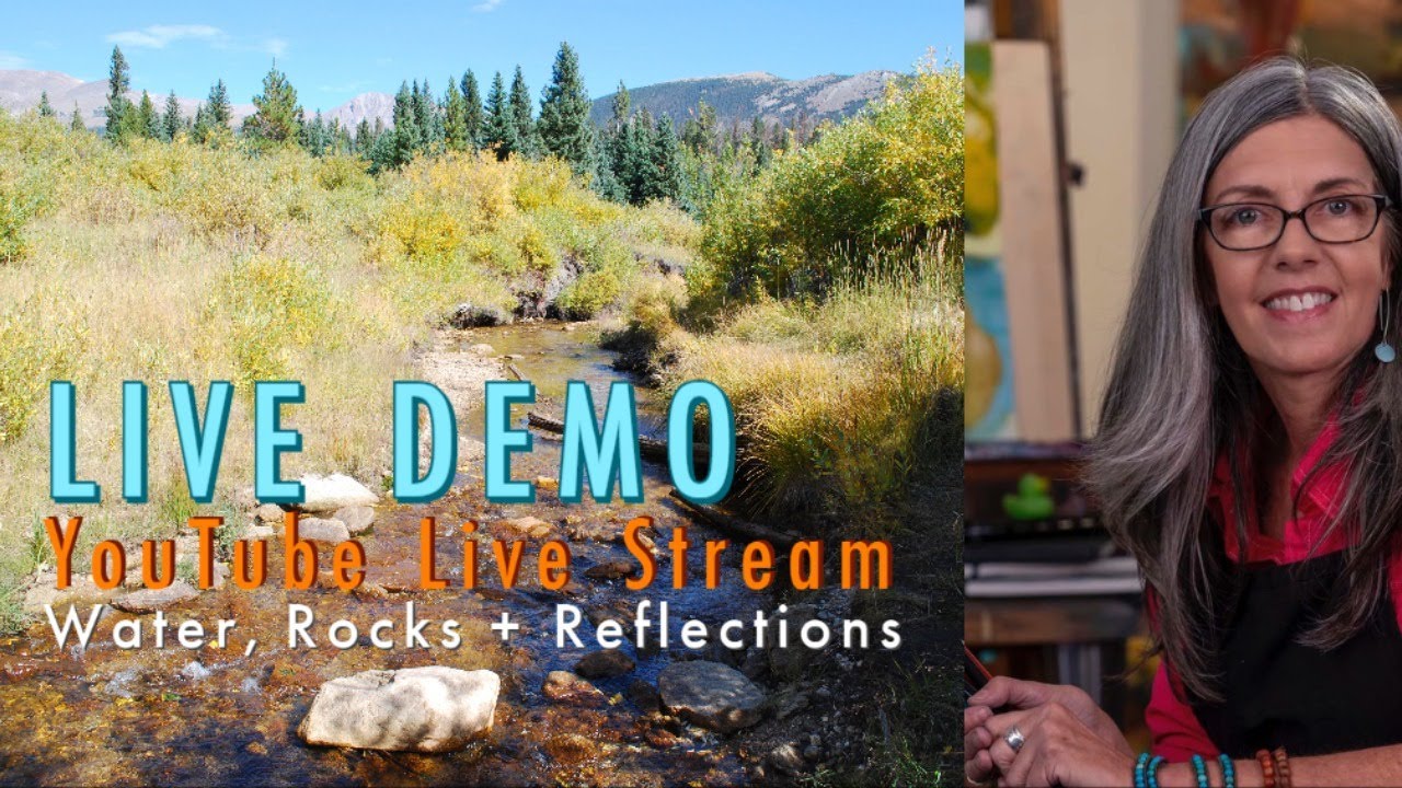 Water, Rocks + Reflections in Pastel Free Demonstration