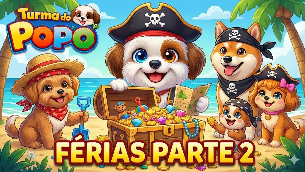 CAÇA AO TESOURO 🏴‍☠️ Turma do Popó | Música de Férias e Aventura (Parte 2)