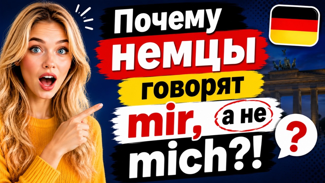 Личные местоимения и падежи: Разбираемся с mich, mir, dich, dir 🚀🇩🇪