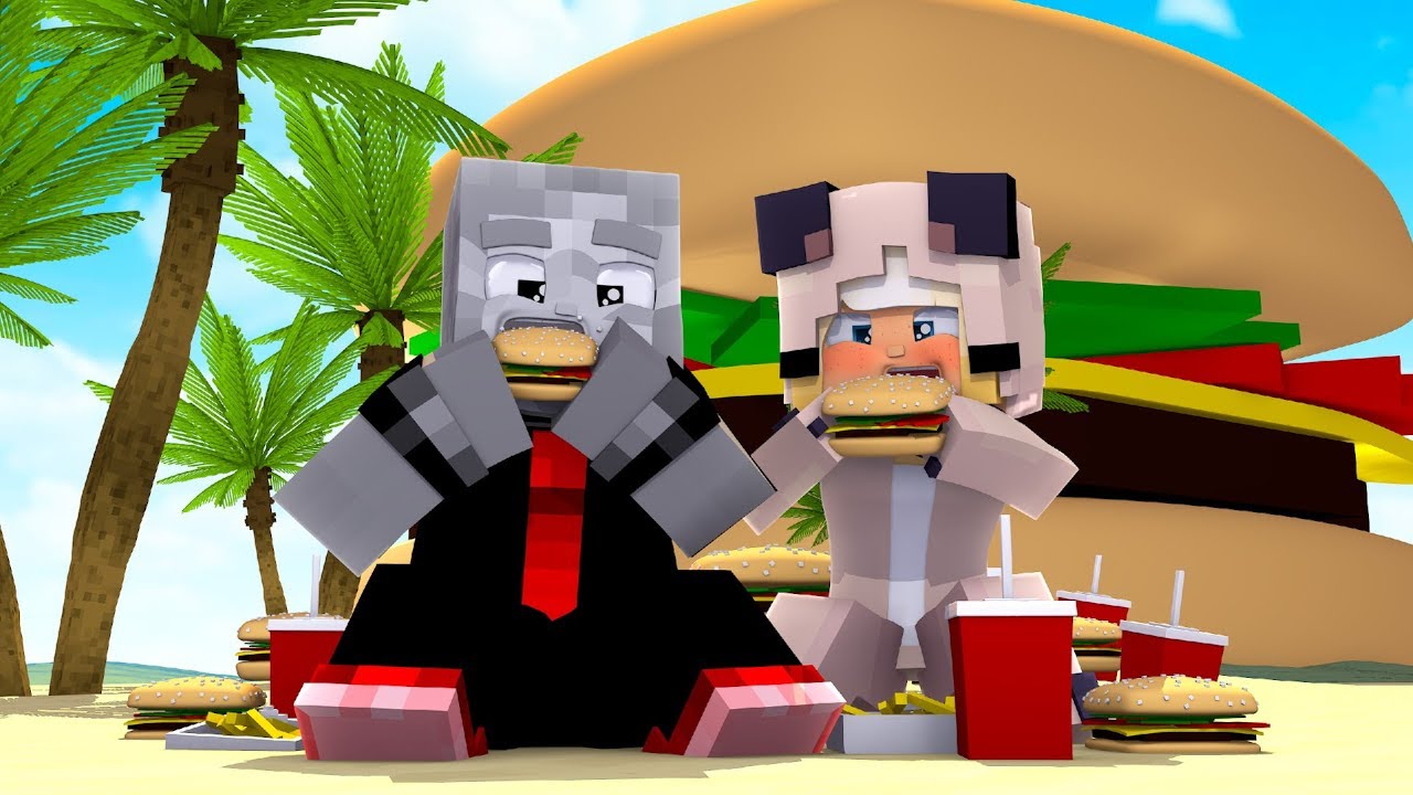 24 STUNDEN auf der FAST FOOD INSEL?! - Minecraft [Deutsch/HD]