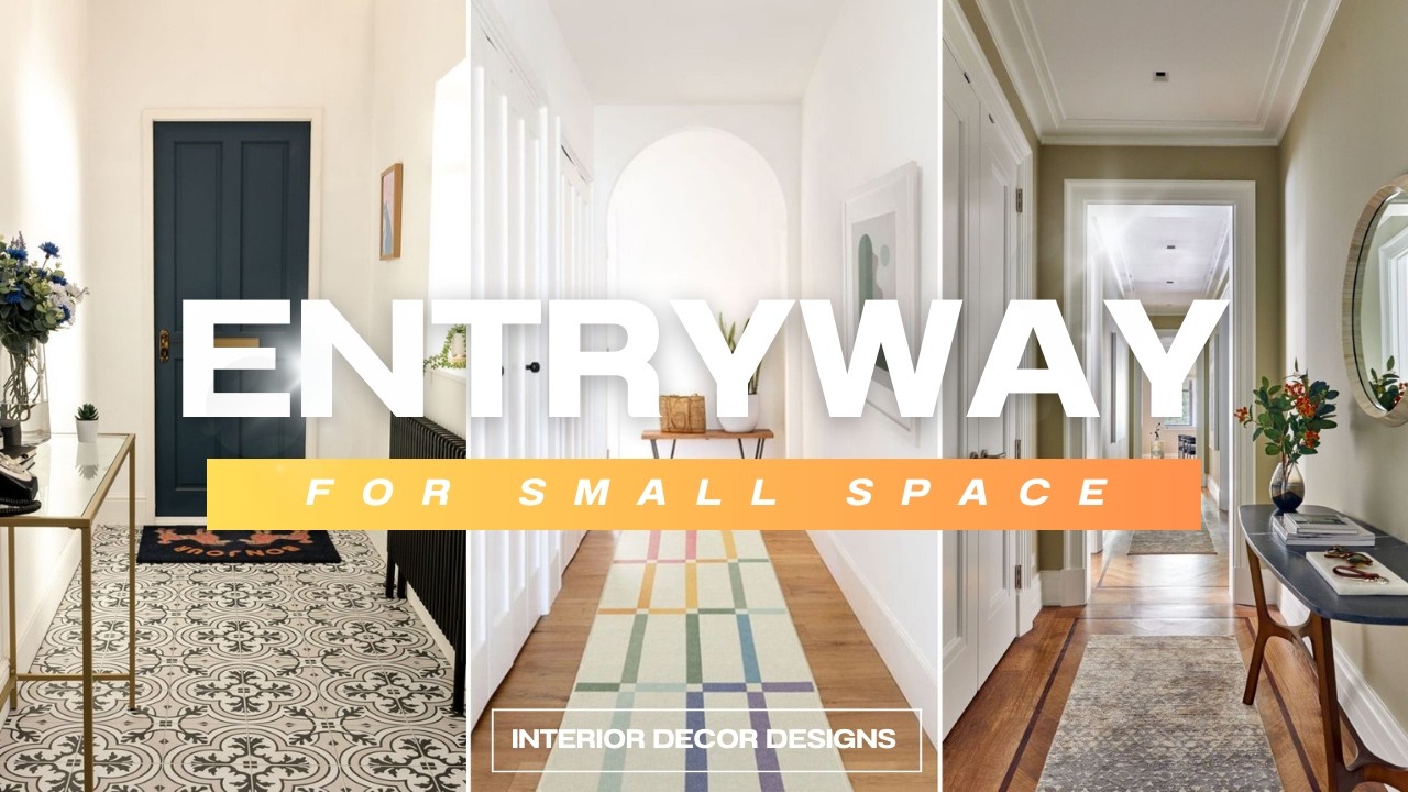 BEST! ENTRYWAY DESIGN FOR SMALL SPACE IDEAS | NARROW HALLWAY FOYER ENTRANCE DECOR FOR SMALL AREA