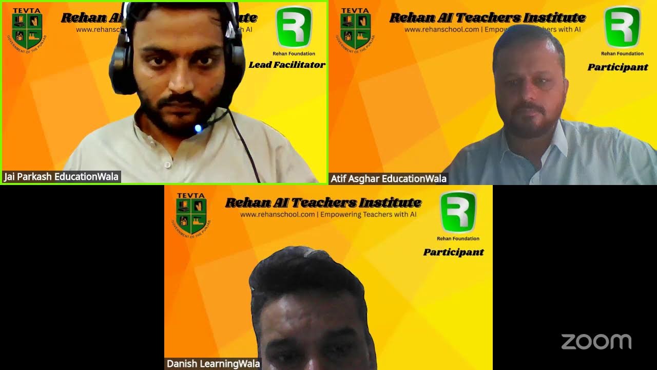 Rehan AI Teachers Training TEVTA GCT Rawalpindi | Batch 03 | Class 20 | 31th July 2026