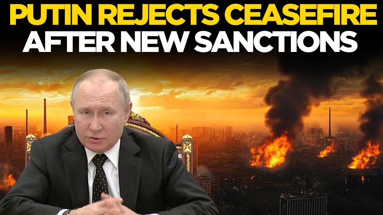 Putin LIVE | Putin REJECTS Ceasefire After New US Sanctions | Rising Tensions Between Russia & West