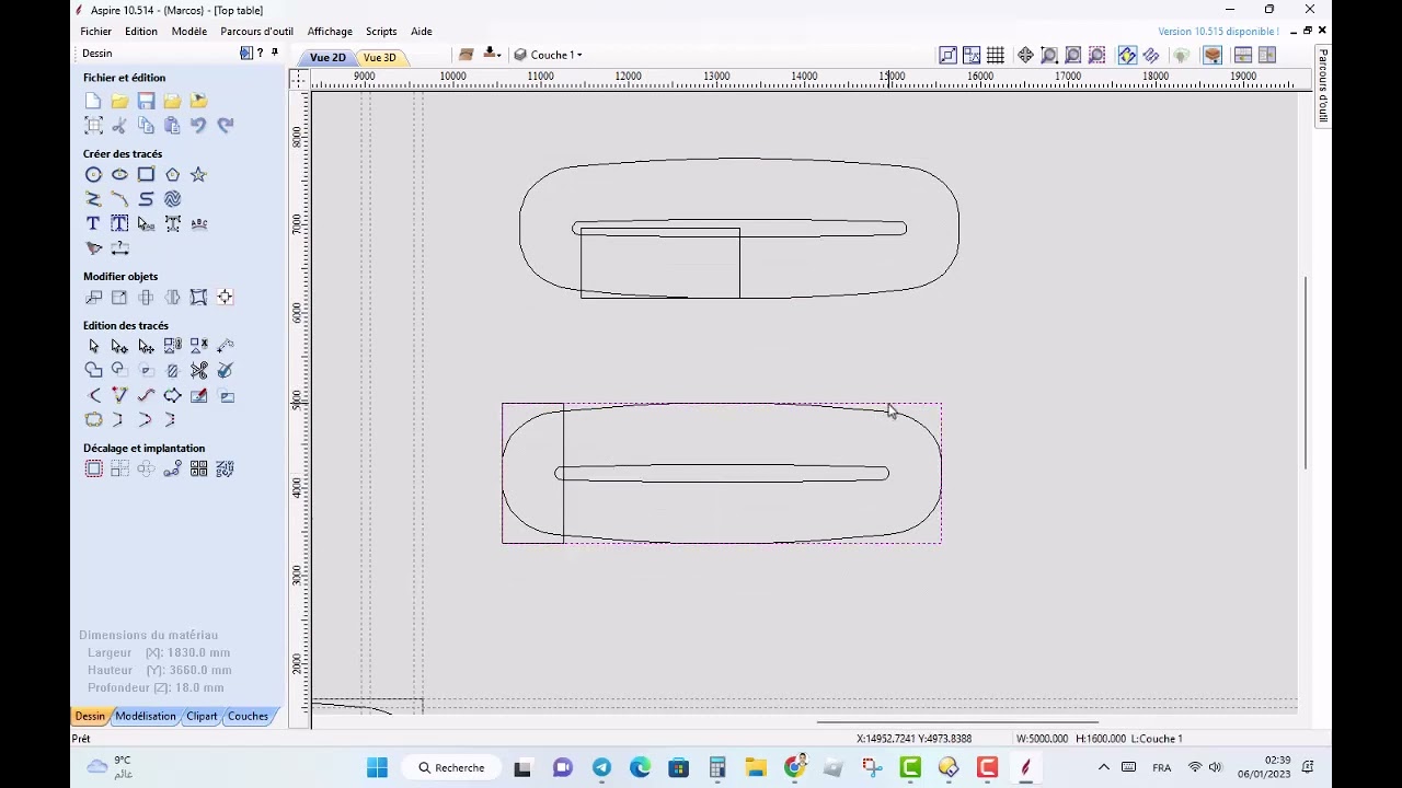 DXF Parts Vectric Aspire to POLYBOARD