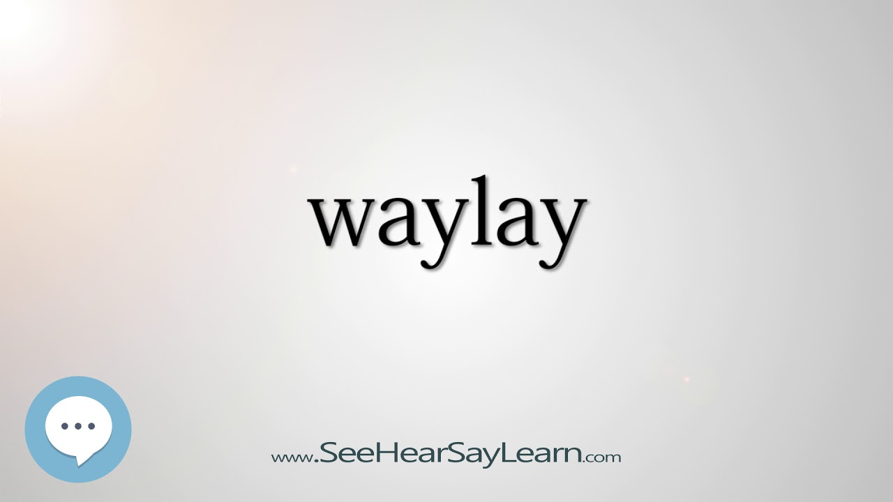waylay   330 Hard English Words with Definitions   SeeHearSayLearn 🔊