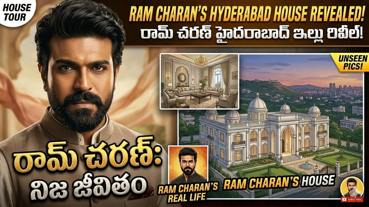 Ram Charan House In Hyderabad |Chiranjeevi House In Hyderabad |South Actor Chiranjeevi House