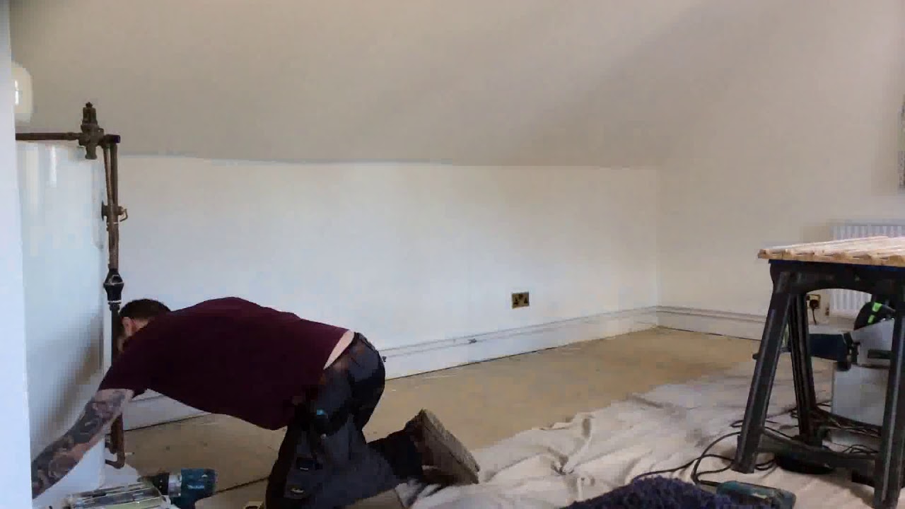 Wardrobe fitting in 5 minutes angled ceiling