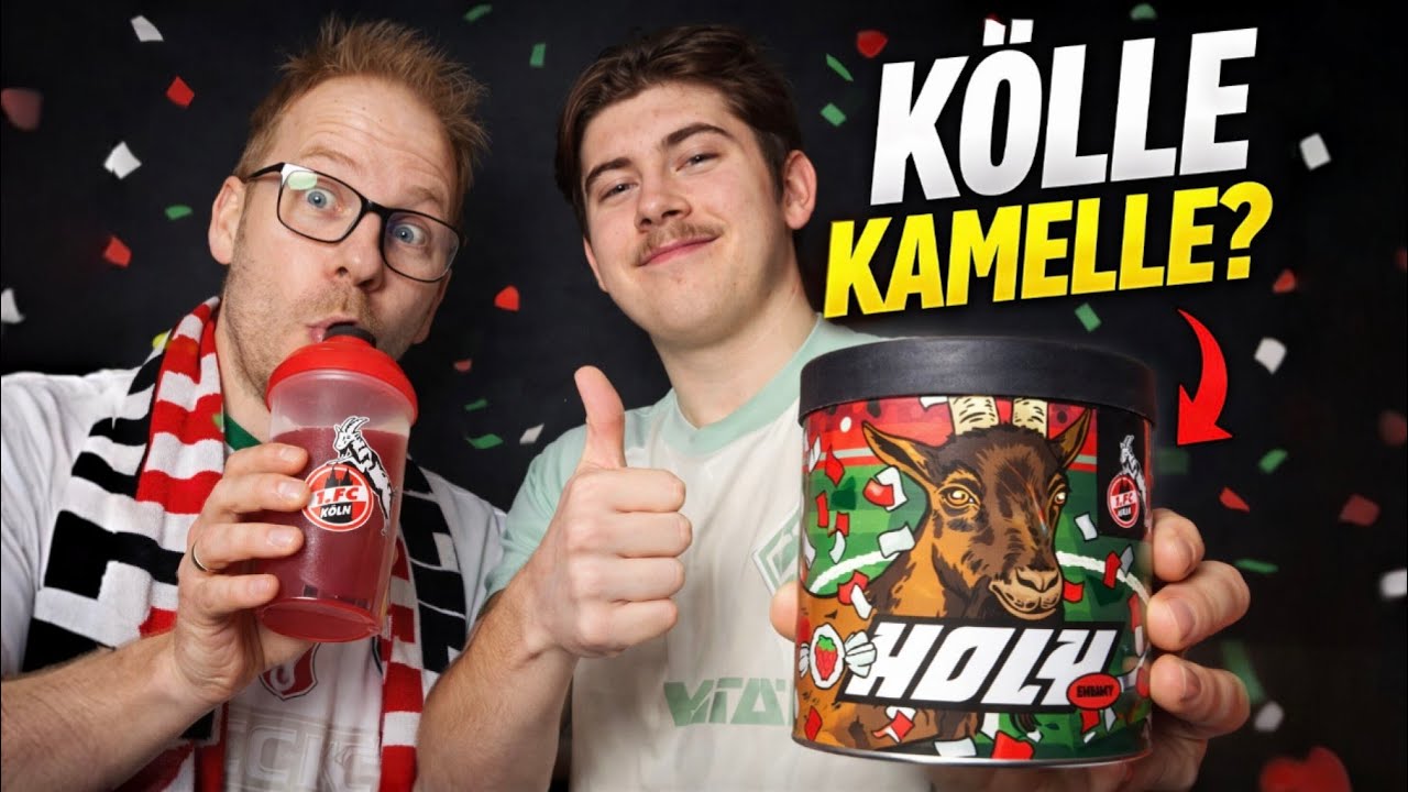 HOLY x 1. FC Köln – Was ist DAS bitte für ein Geschmack?! 🤯Karneval im Shaker?! KÖLLE KAMELLE 🐐🍬