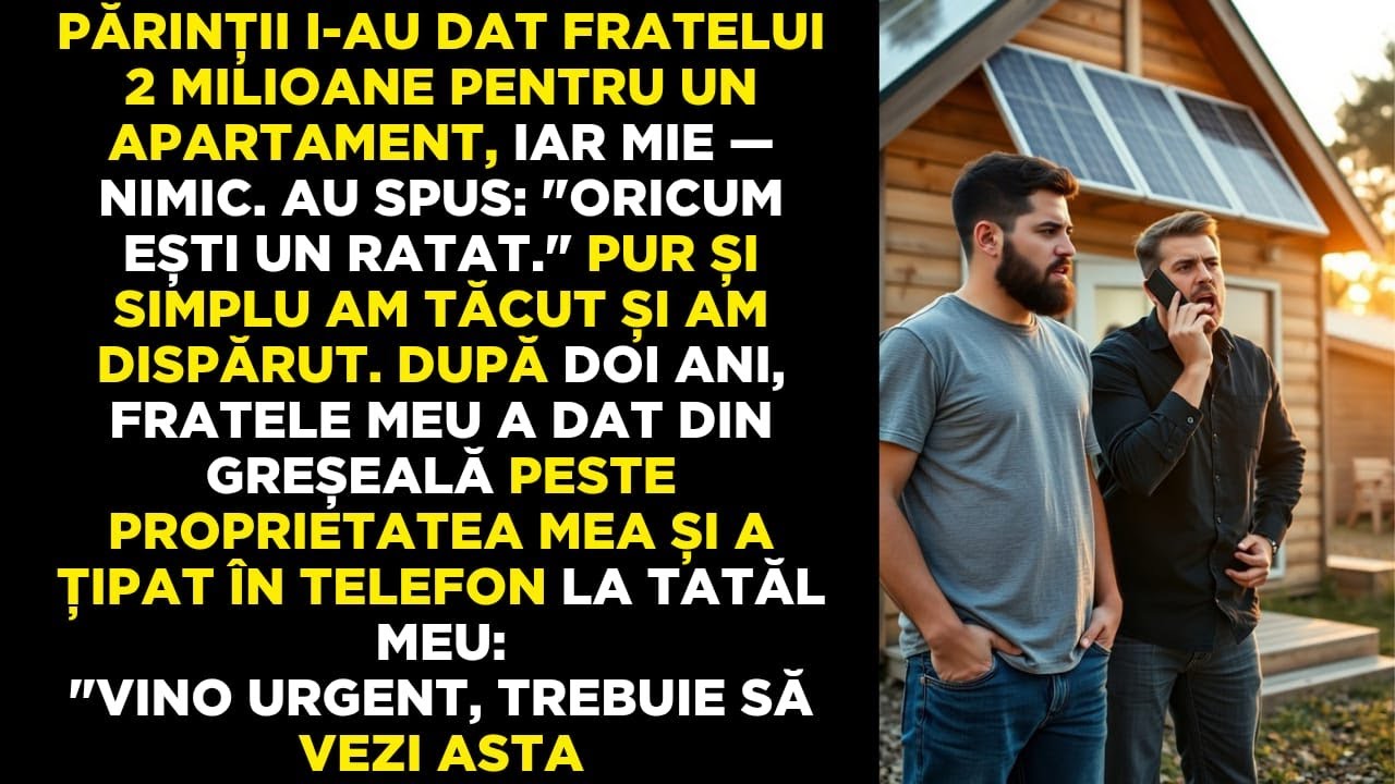Fratele meu a primit 2 milioane, iar eu nimic — dar apoi au văzut casa mea…