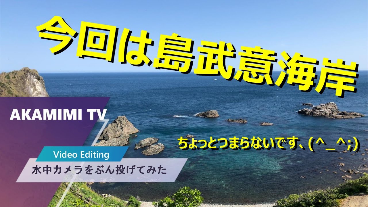 【北海道の釣り／水中映像】島武意海岸の水中動画