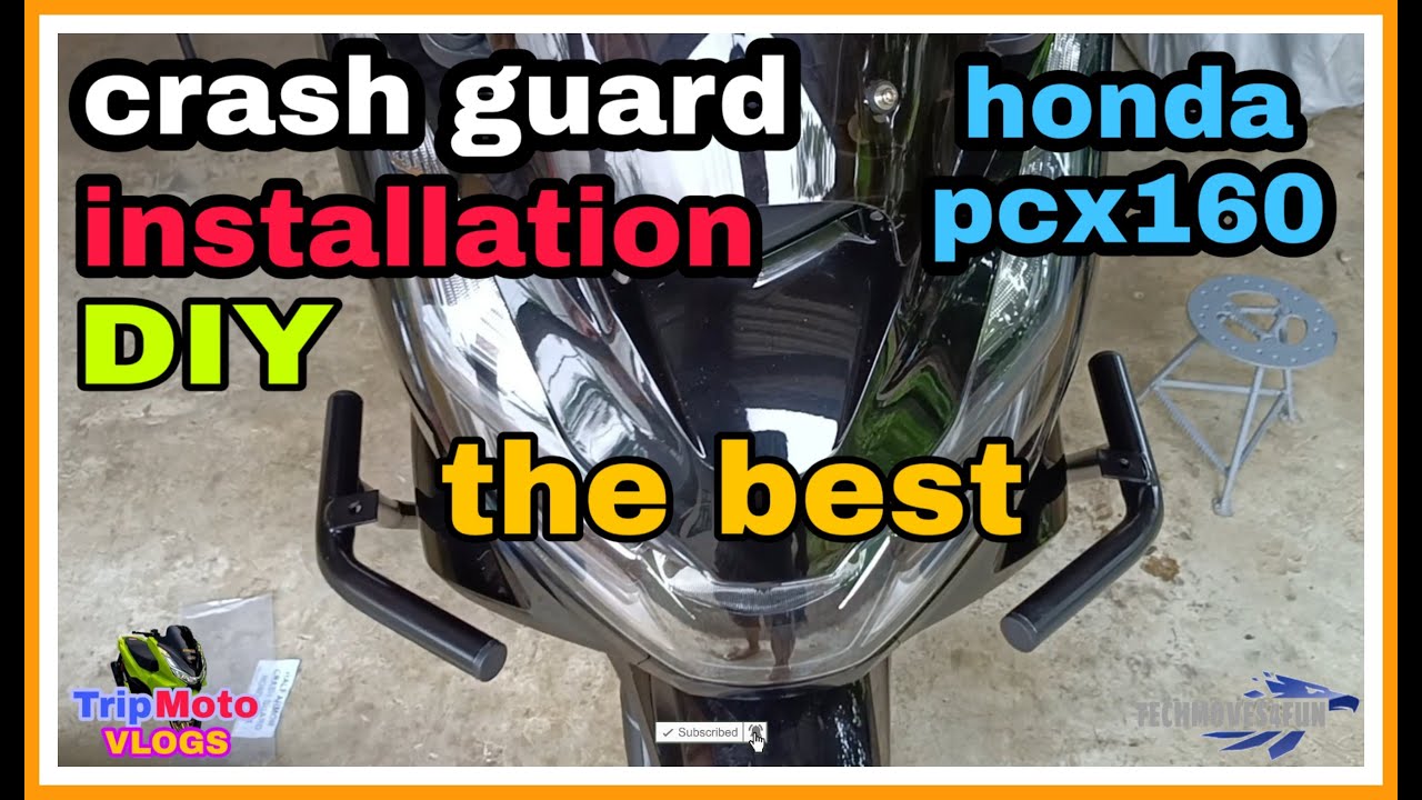 DIY | Crash Guard | installation | Honda PCX 160 | legit and the best for me