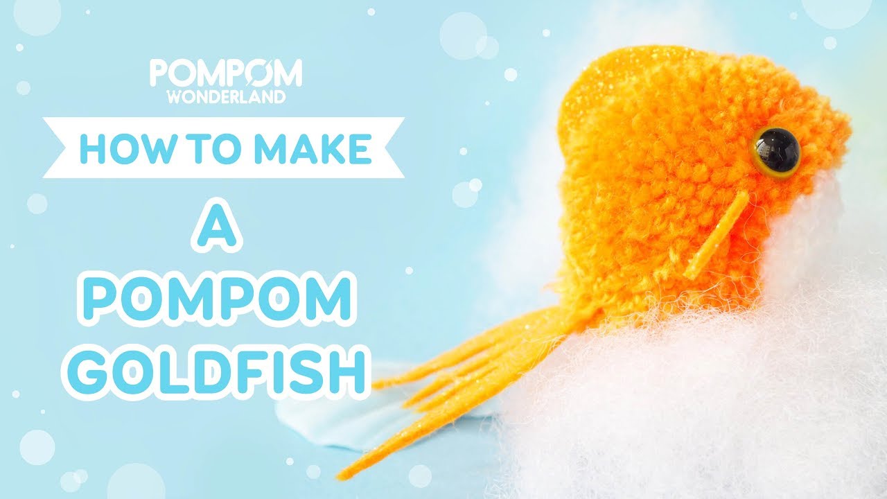 How to Make a Pompom Goldfish [Short version]