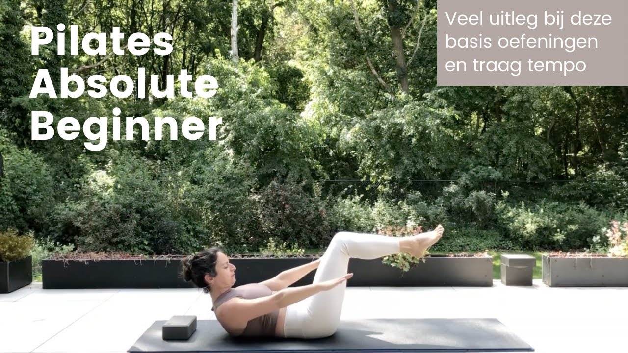 Absolute Beginners Pilates - traag tempo met véél uitleg. Pre-pilates om veilig te starten.