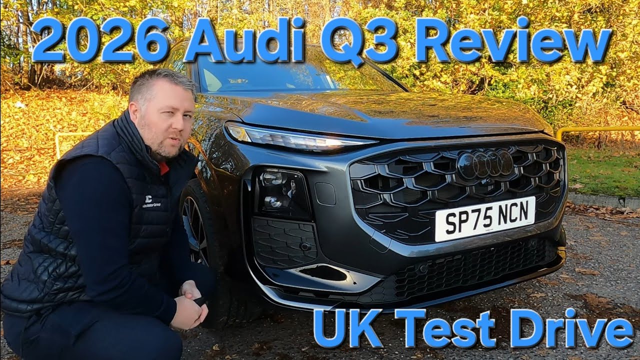 Обзор и тест-драйв нового Audi Q3 E-Hybrid 2026 года в Великобритании
