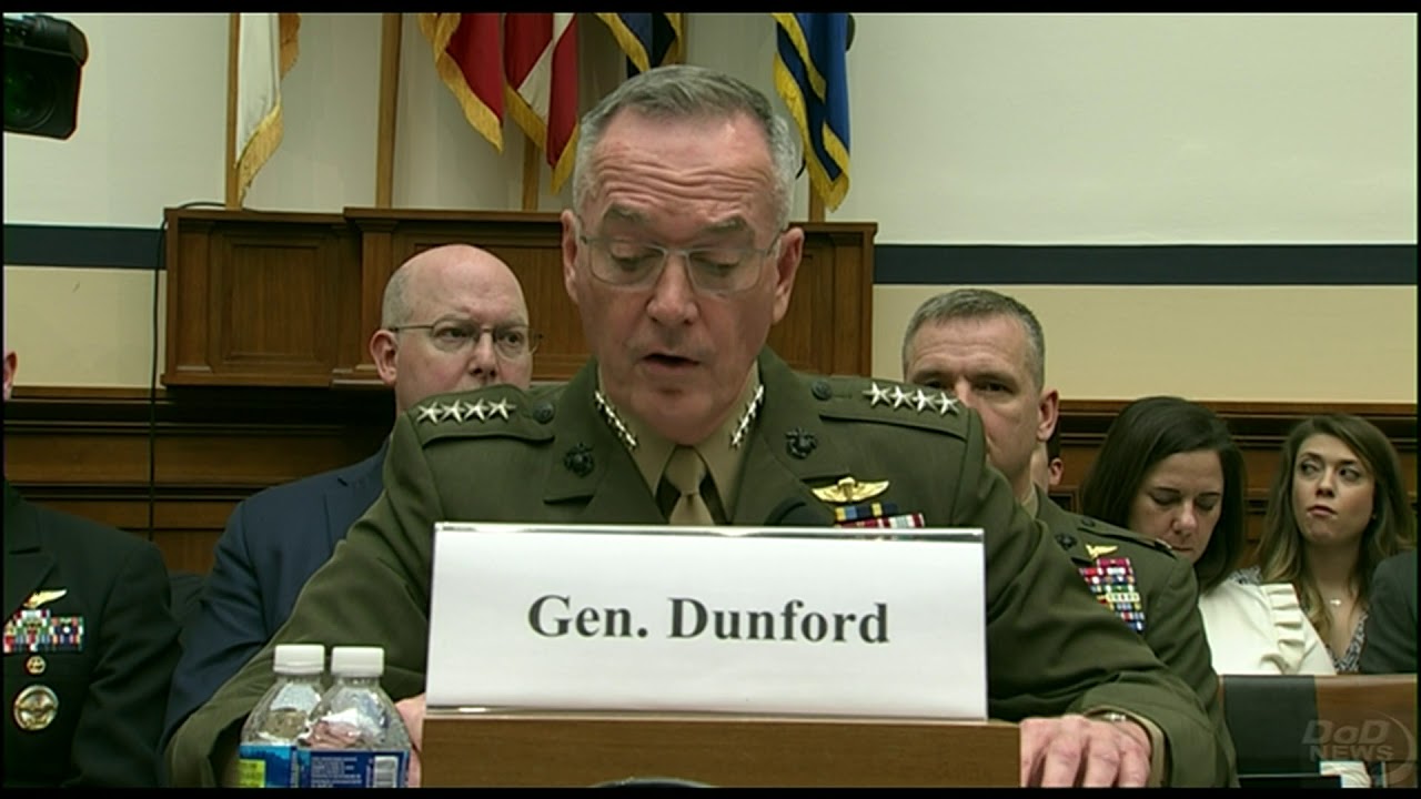 Chairman of the Joint Chiefs of Staff Gen. Joe Dunford's opening statement to the HASC