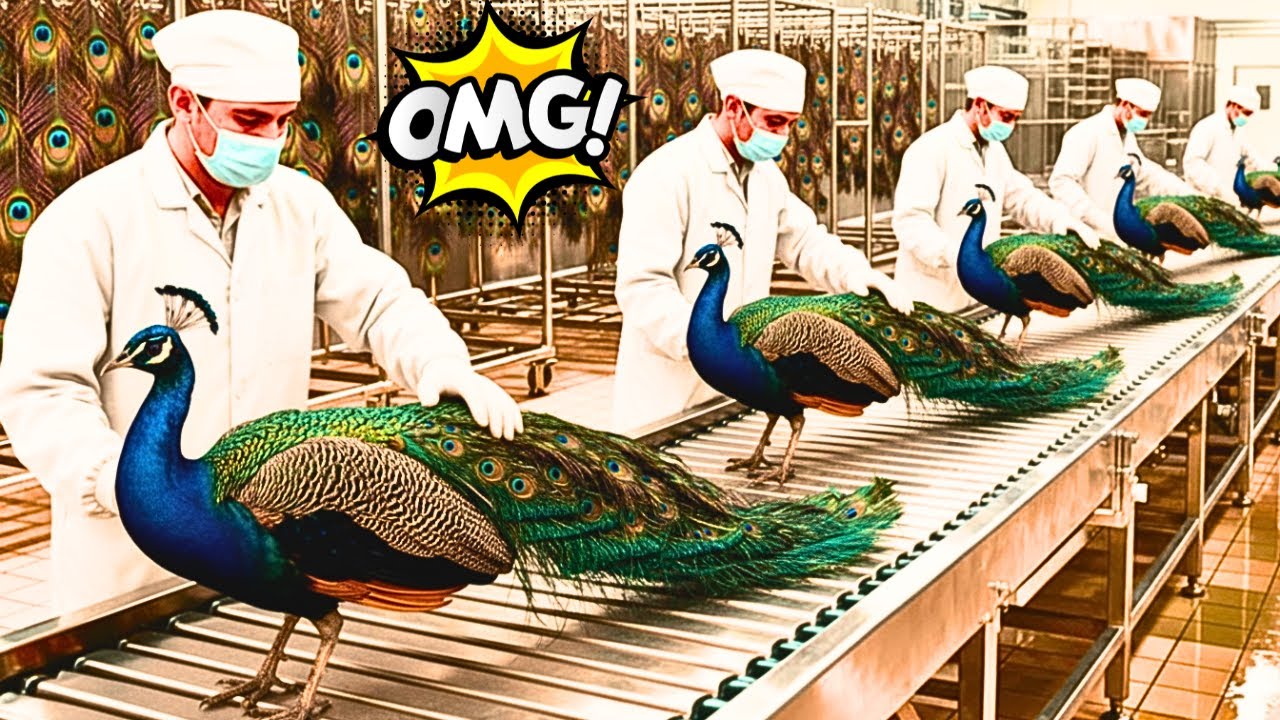 Inside the Peacock Feather Factory - How it Became a Million Dollar Luxury Item | Mass Production