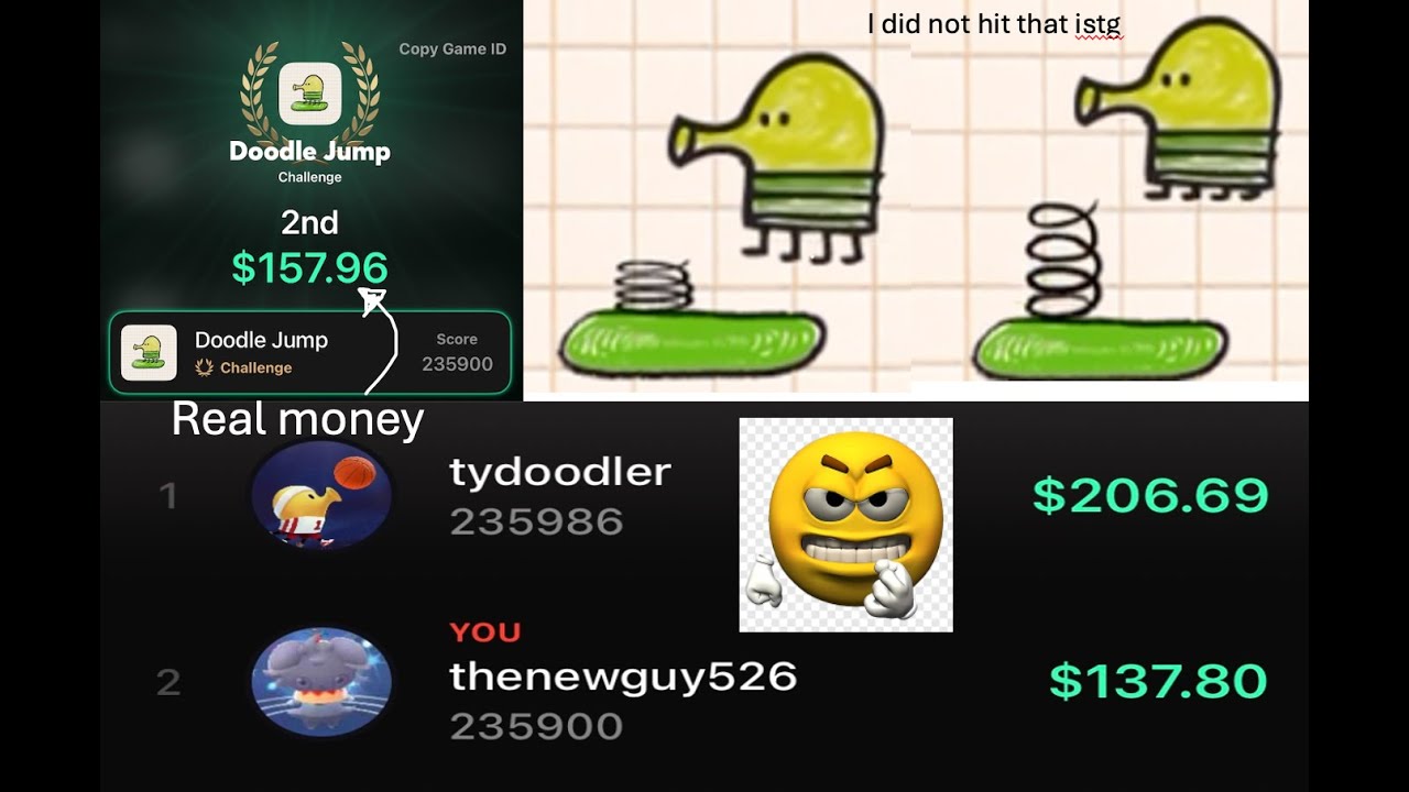 Triumph Arcade + Doodle Jump tournament | 235,900 points (grrrr ima get you tyler)