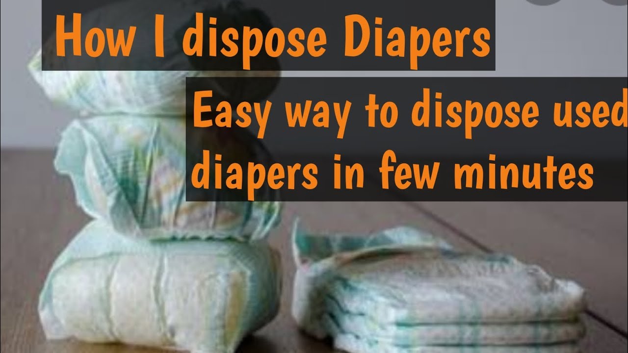 How I dispose baby diaper