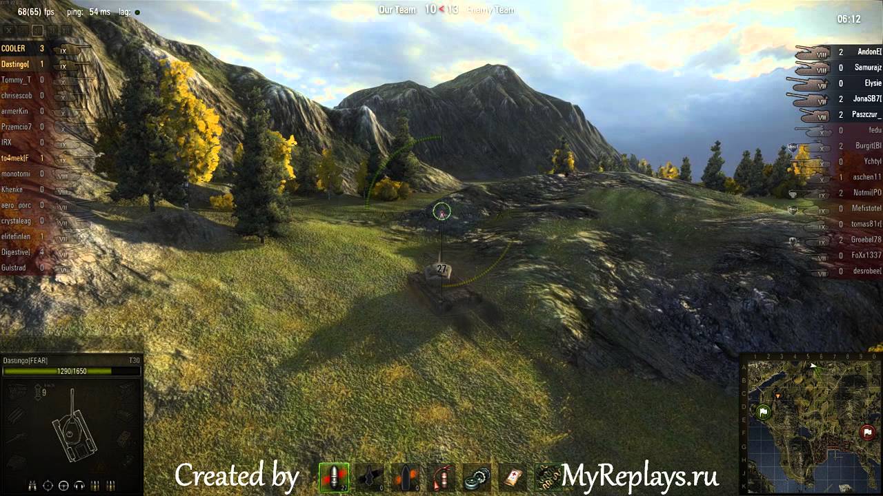 WOT: Fjords - T30 - 5 frags