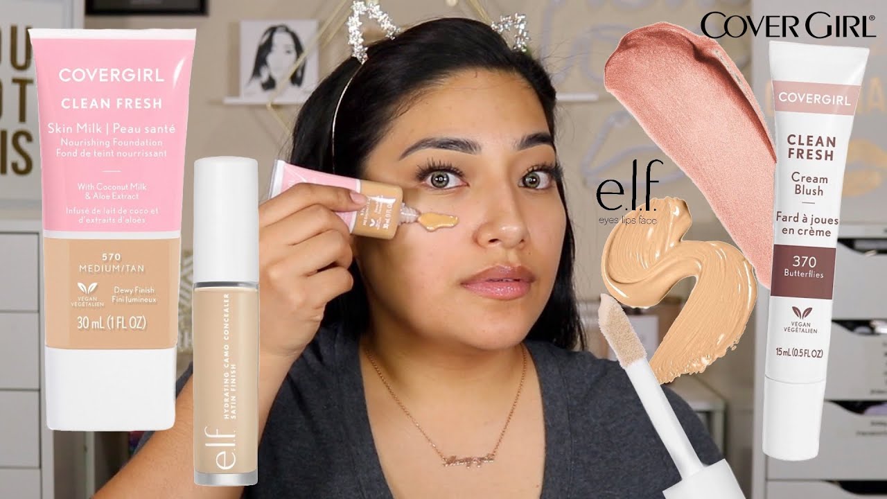 COVERGIRL CLEAN FRESH SKIN MILK FOUNDATION MEDIUM/TAN FOUNDATION WEAR TEST