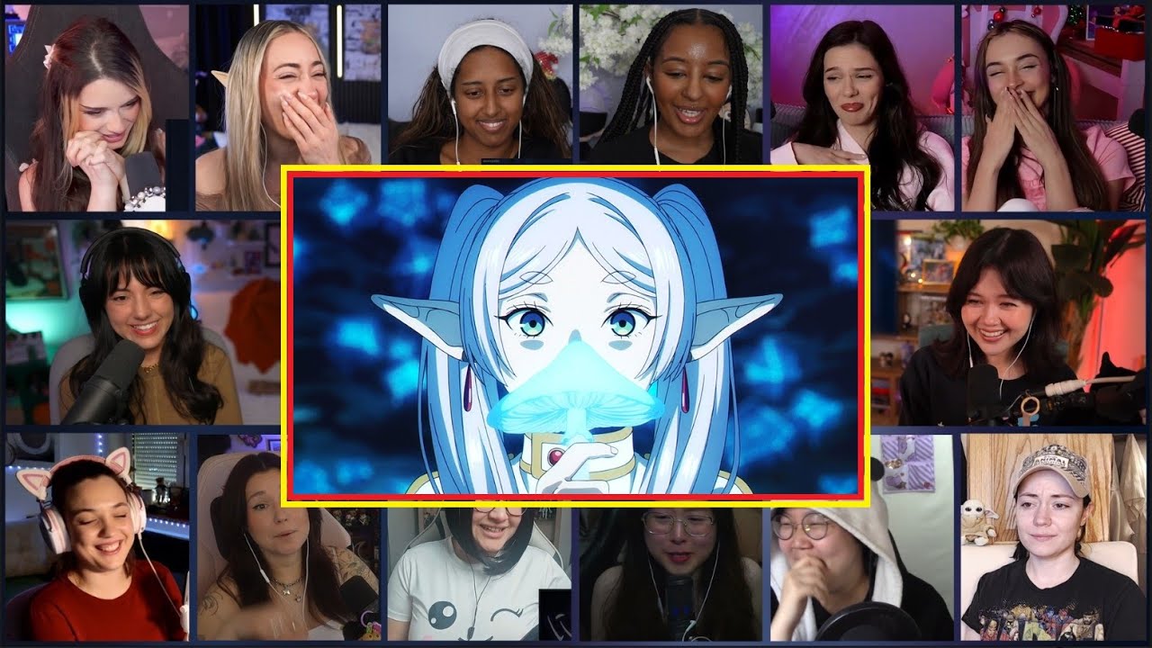 GIRLS REACT! | Frieren: Beyond Journey's End Season 2 Episode 1 Reaction Mashup | 葬送のフリーレン
