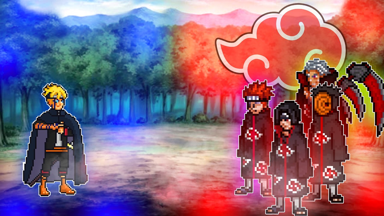 BORUTO VS AKATSUKI IN MUGEN