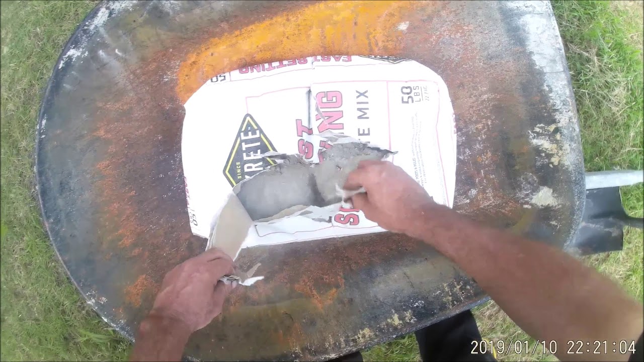 The way I deal with a metal fence post that's rusted all the way through