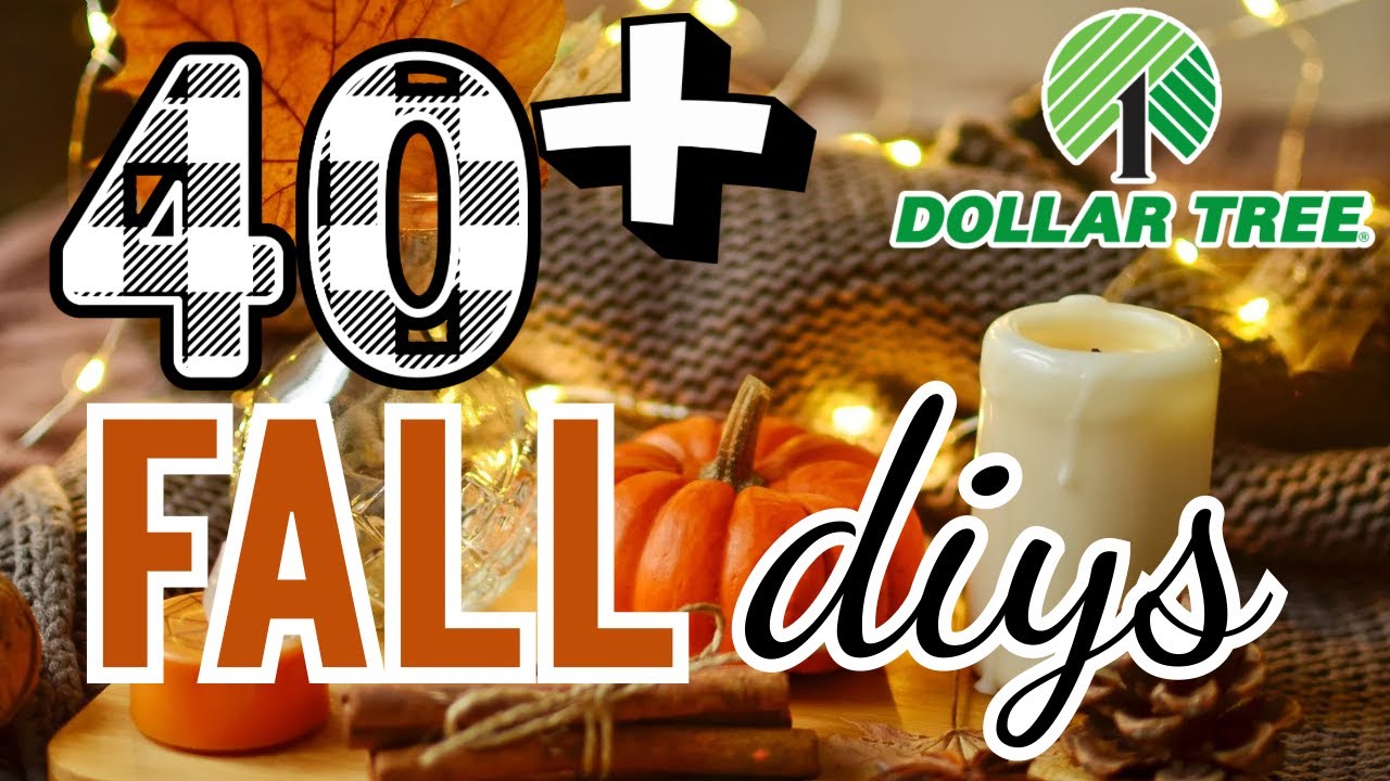 40+ COZY FALL Dollar Tree DIY Crafts You’ll Want To Make This Year!