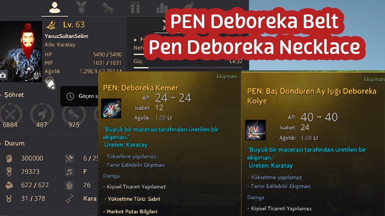 BDO- Karatay PEN Deboreka Belt & PEN Deboreka Necklace