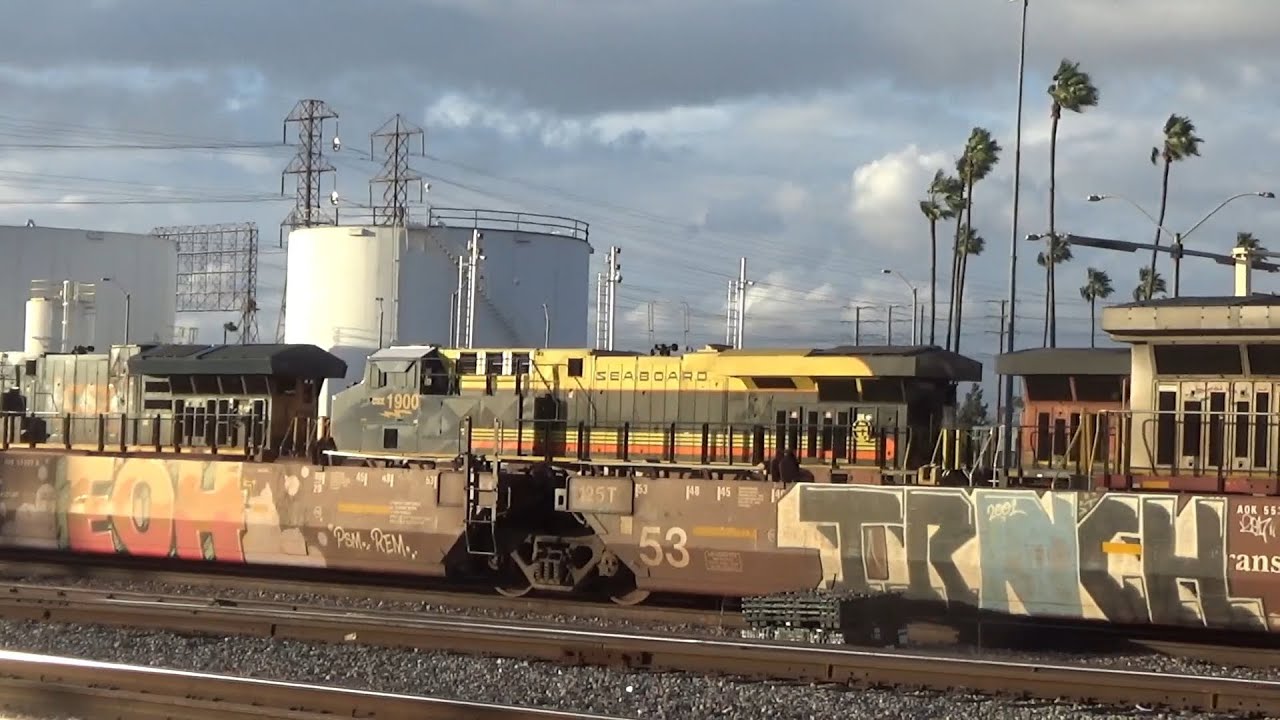 Windy Afternoon Rail Action at Commerce Station