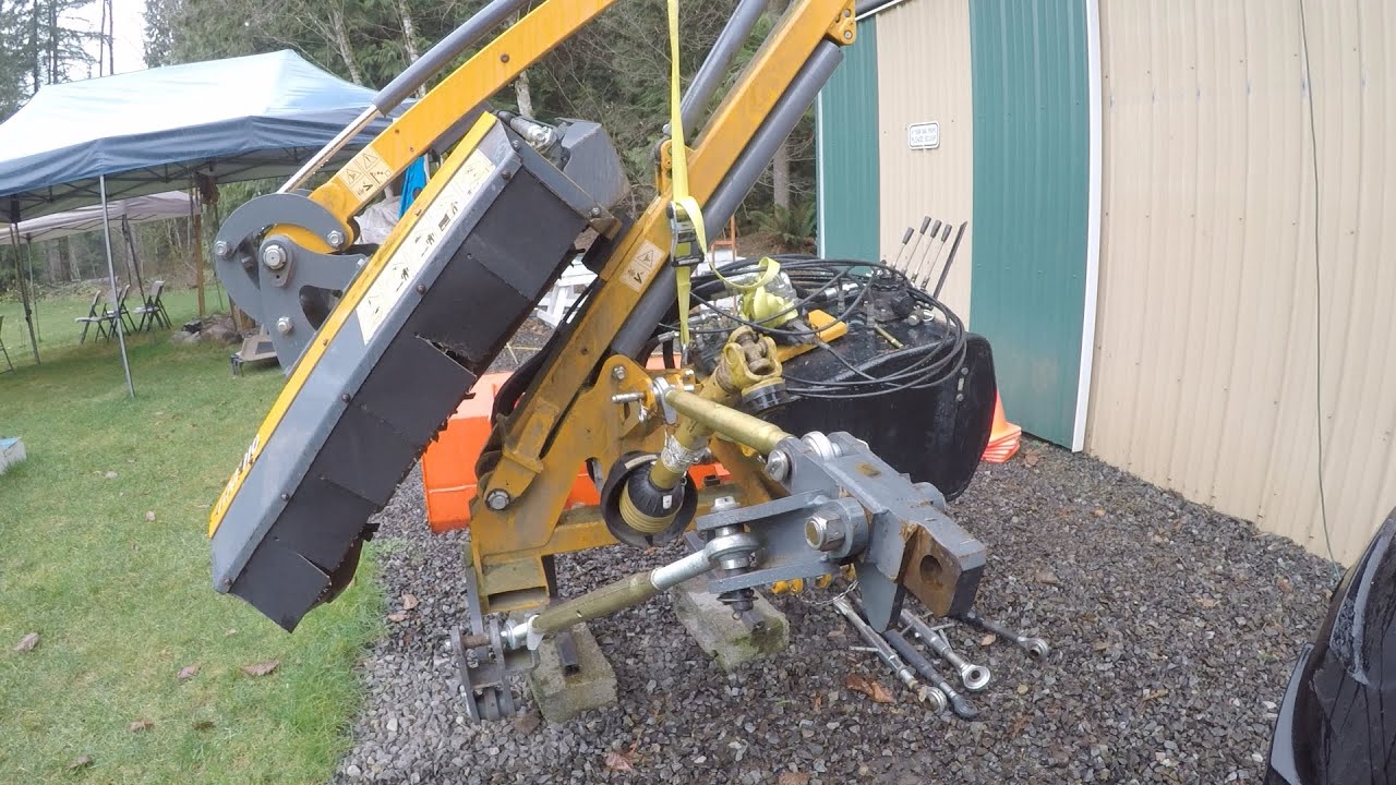 Unloading The Ferri Boom Flail Mower And Setting Up The Delta Bracket