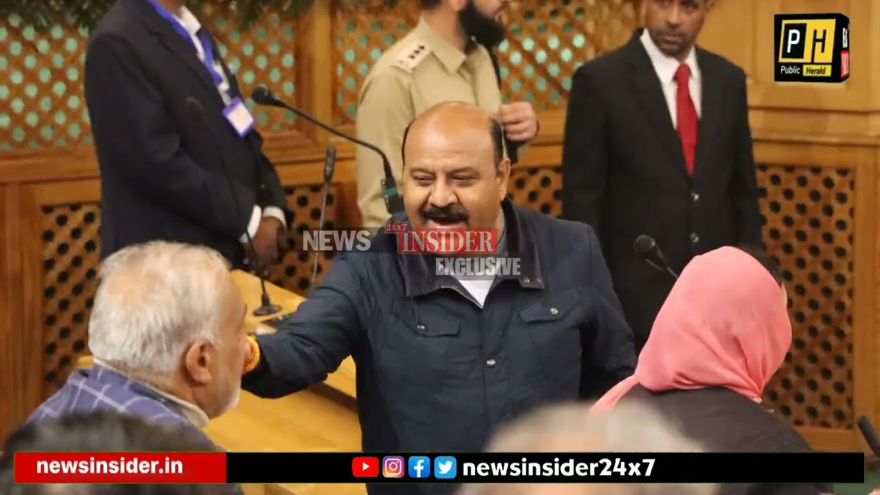BJP MLAs Marshalled out from Assembly amid uproar in Assembly aganist NC Govt 