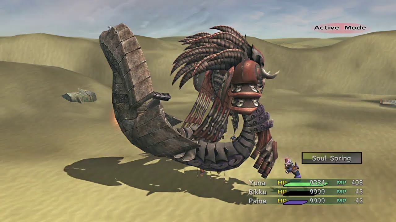 Final Fantasy X-2 - Chapter 5 - Angra Mainyu Boss Battle - Mana Drain Strategy
