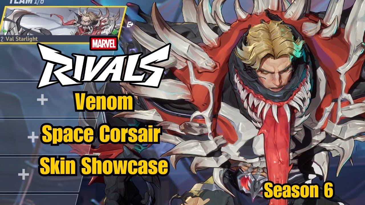 Venom | Space Corsair Battle Pass Skin Showcase | Marvel Rivals Gameplay Season 6 Early Access