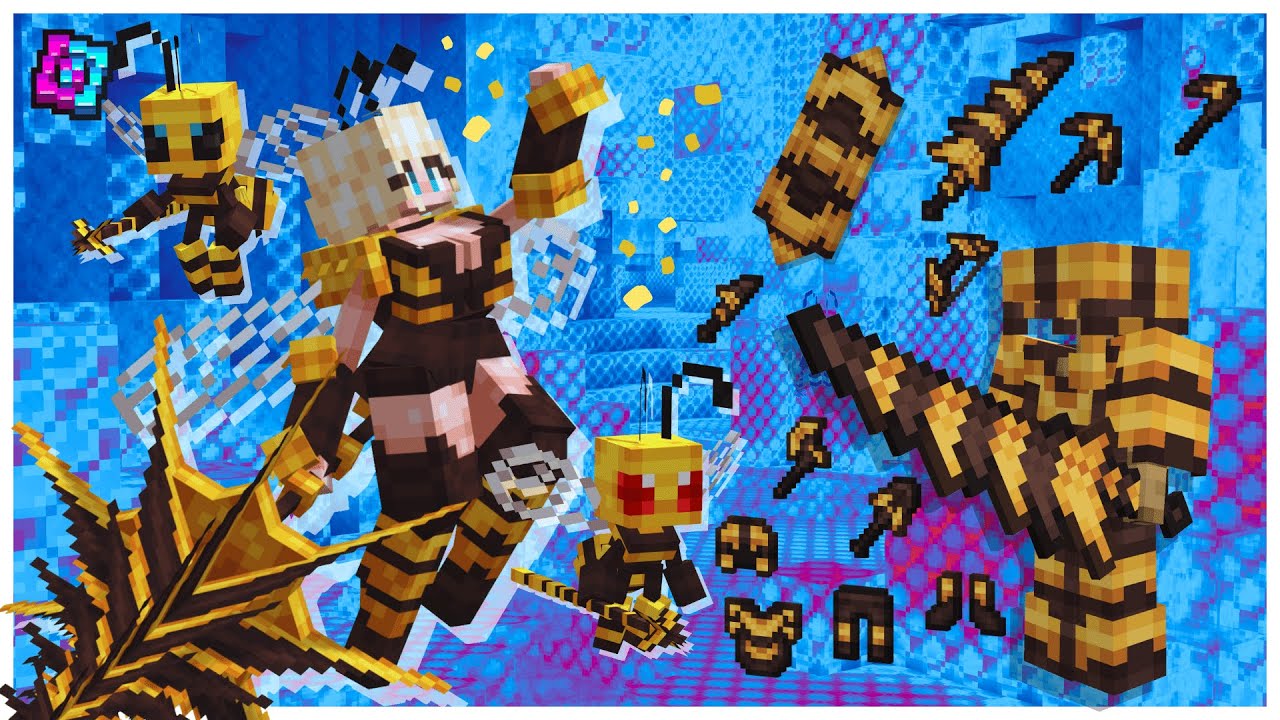 Queen Bee Pack And Bee Pack (MythicMobs, Modelengine And ItemsAdder)