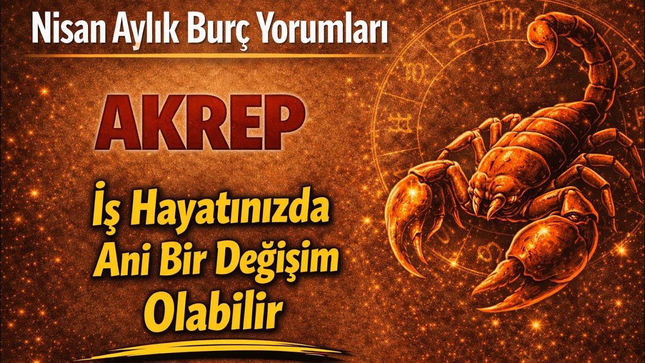 Akrep Burcu - Yükselen Akrep - Nisan Aylık Burç Yorumları