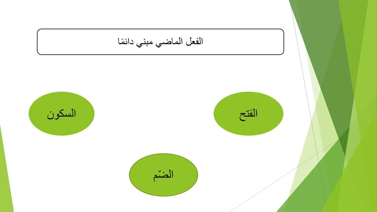 بناء الفعل الماضي الصحيح الآخر