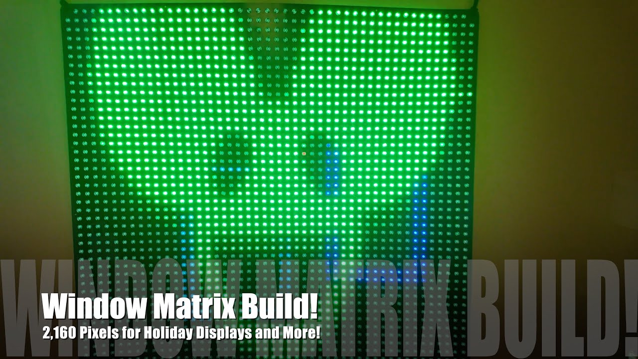 WS2811 Seed Pixel Window Matrix Rebuild (xLights)