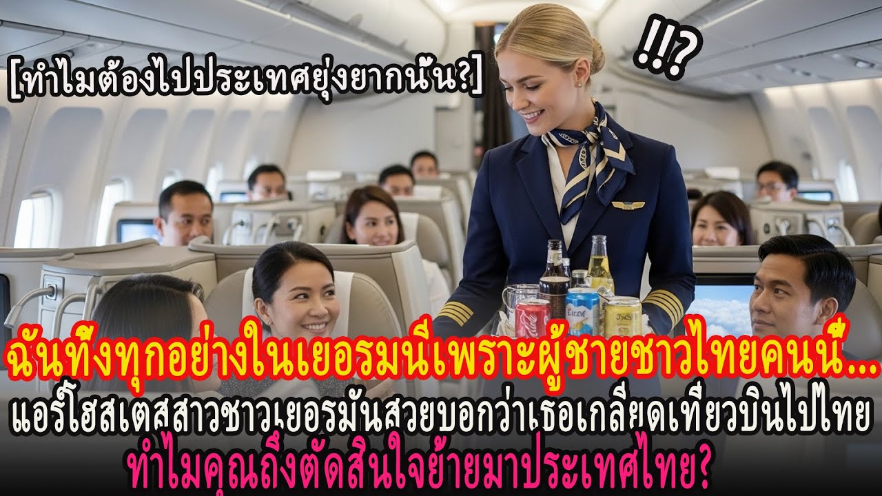 ฉันทิ้งทุกอย่างในเยอรมนีเพราะผู้ชายชาวไทยคนนี้ แอร์โฮสเตสเยอรมันบอกว่าเกลียดเที่ยวบินไปไทย