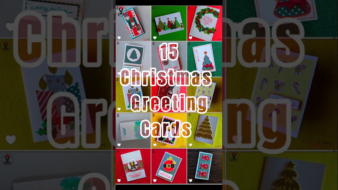Comment your favorite one 1 - 15 | 15 Days of Simple Christmas Greeting Cards Making Ideas - Done!